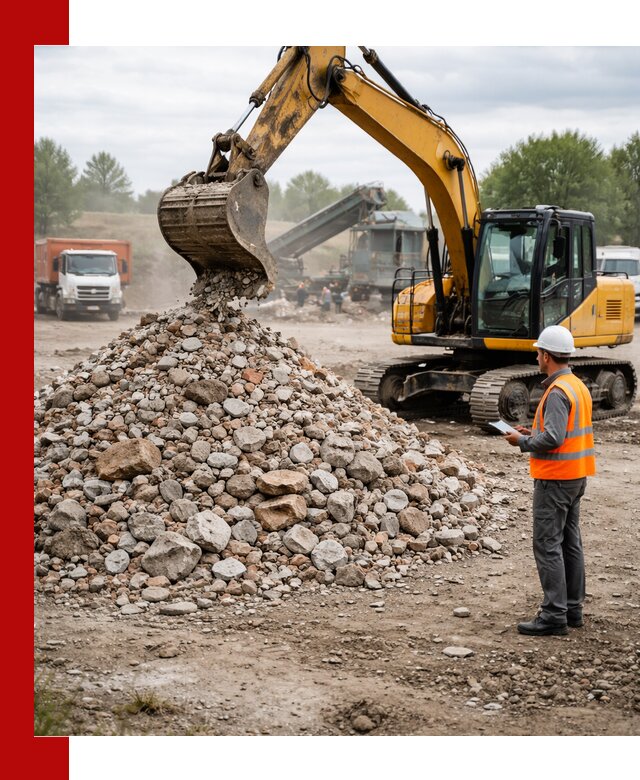 Доставка и вывоз строительного боя в Курганинске