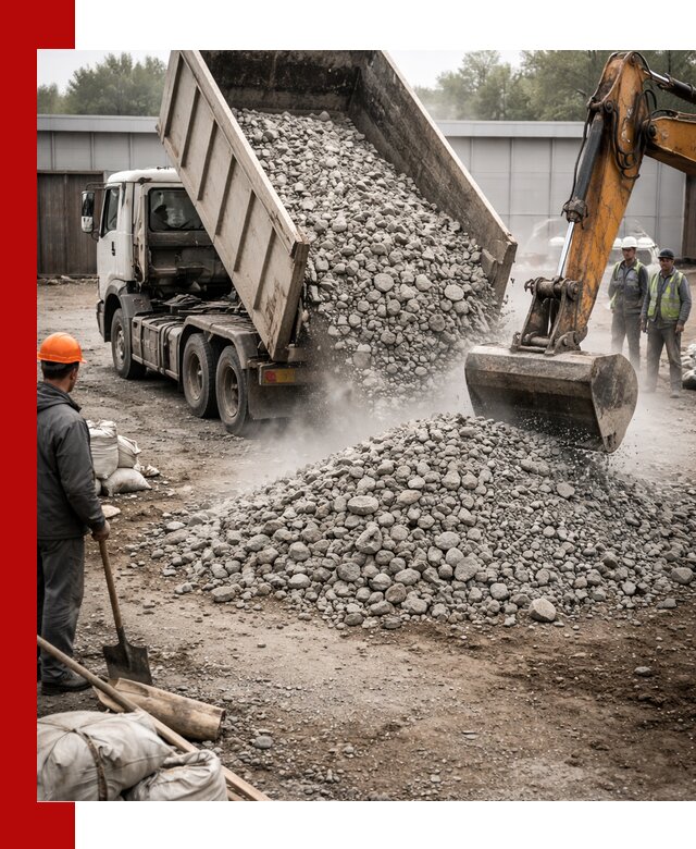 Доставка дробленого бетона в Курганинске оптом и в розницу