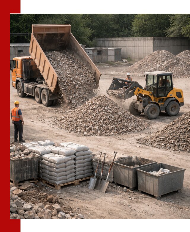 Вторичные материалы для отсыпки в Курганинске — поставка и доставка