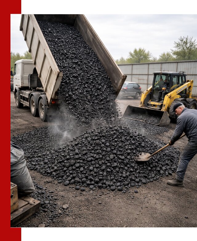 Доставка угля орех в Курганинске оптом и в розницу