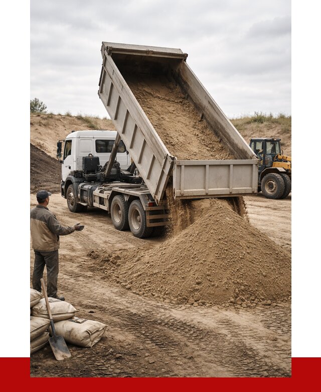 Доставка самосвалом 20 кубов в Курганинске от 7801 р. | ПРОНЕРУДКгн