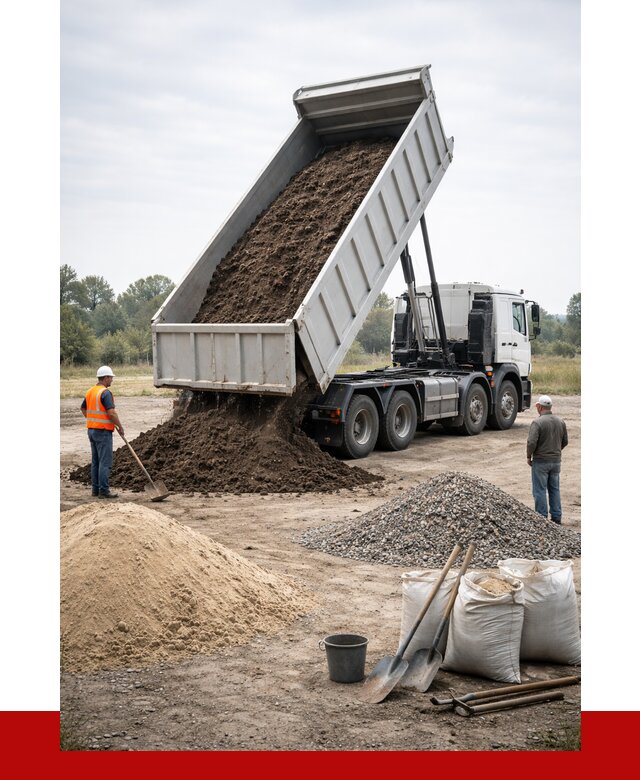 Доставка самосвалом 30 кубов в Курганинске от 8841 р. | ПРОНЕРУДКгн