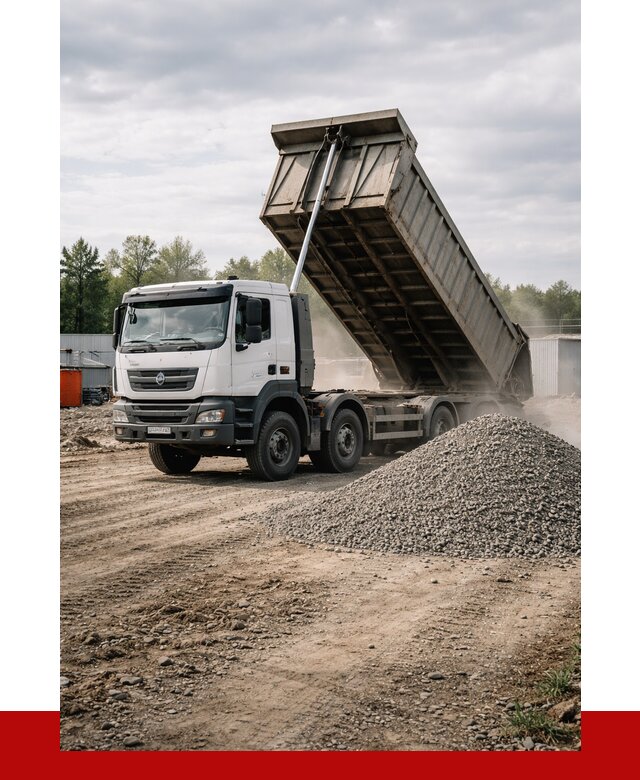 Доставка самосвалом 40 кубов в Курганинске от 9361 р. | ПРОНЕРУДКгн