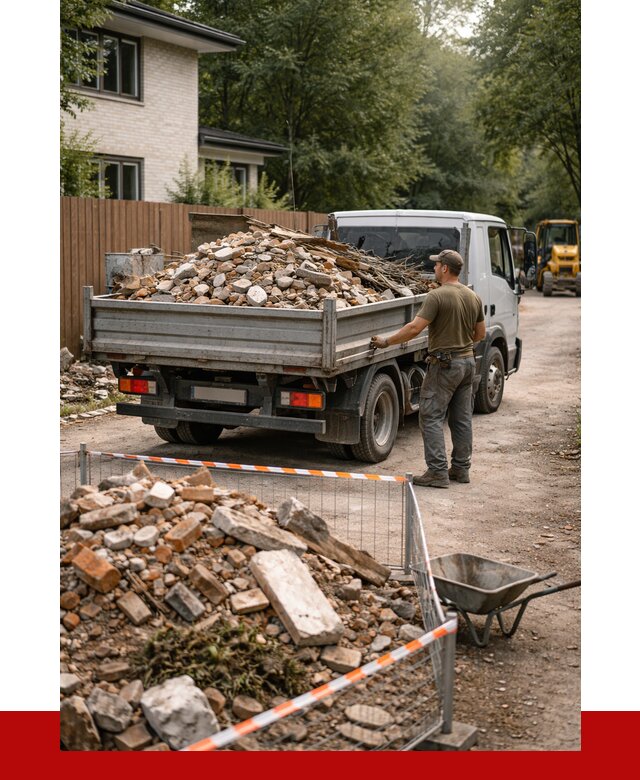 Вывоз строительного мусора с погрузкой в Курганинске от 7801 р | ПРОНЕРУДКгн