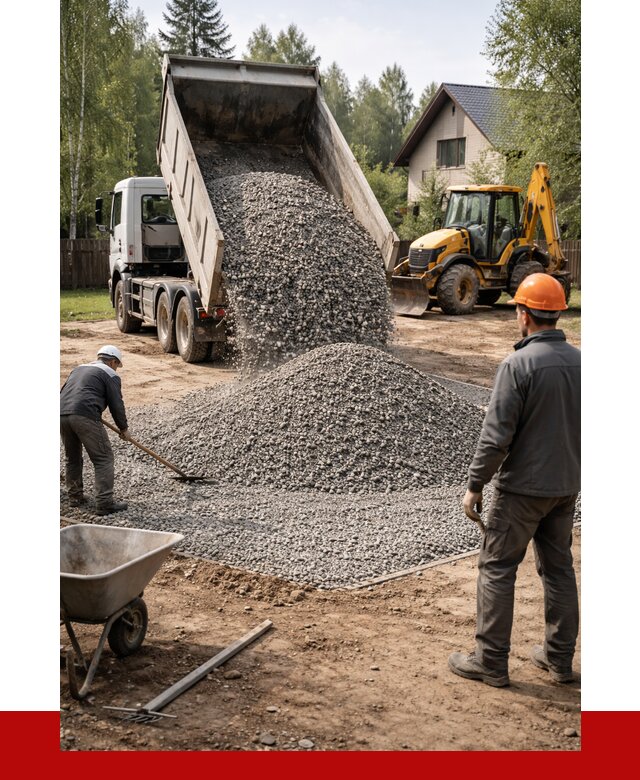 Отсыпка участка щебнем в Курганинске от 6761 р. ПРОНЕРУДКгн