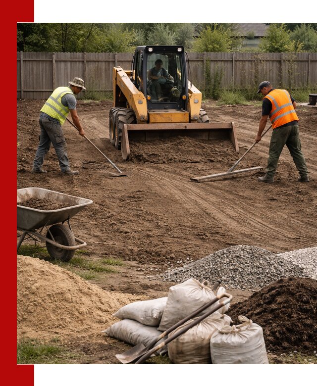 Выравнивание участка под строительство и благоустройство в Курганинске