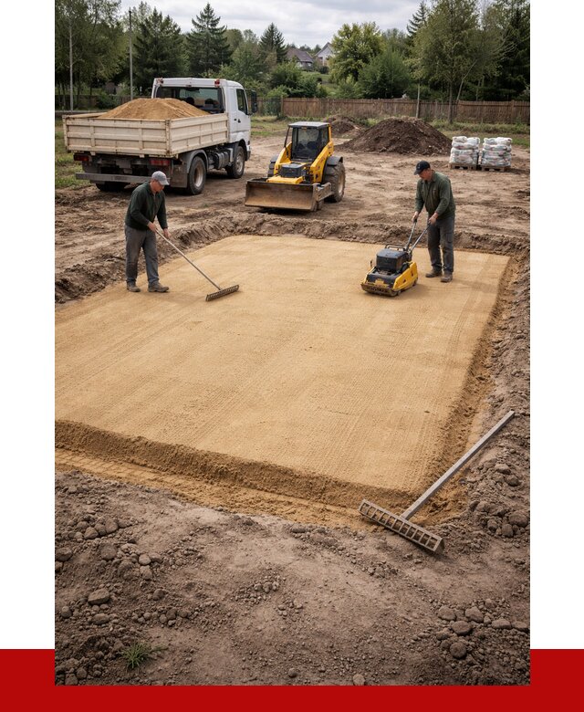 Устройство песчаной подушки в Курганинске от 4680 р. ПРОНЕРУДКгн