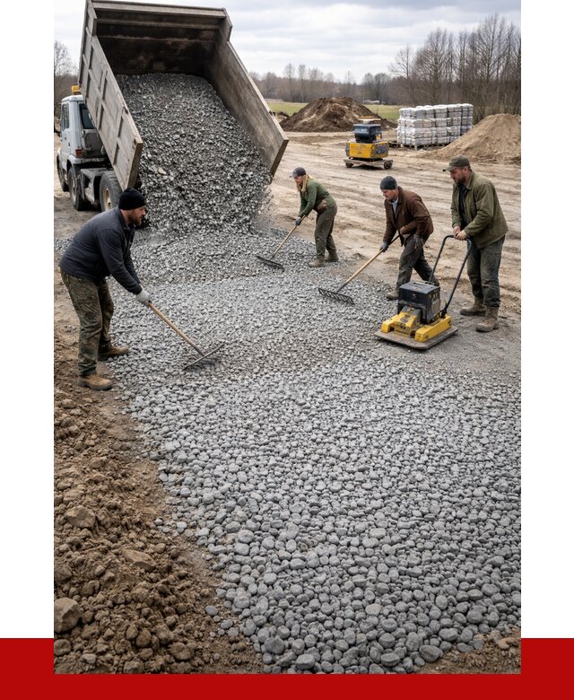 Устройство щебеночной подушки в Курганинске от 4680 р. ПРОНЕРУДКгн